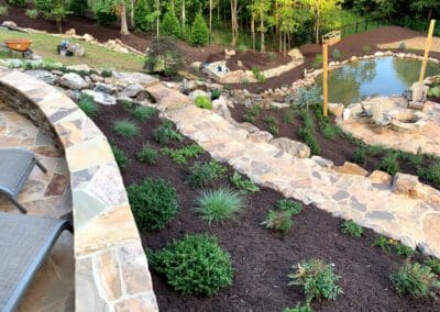 Southern Greenscapes Landscape Design & Construction | Fort Mill, Tega Cay, Rock Hill, Lake Wylie, Clover. Indian Land, Waxhaw, Weddington | pine moss lane