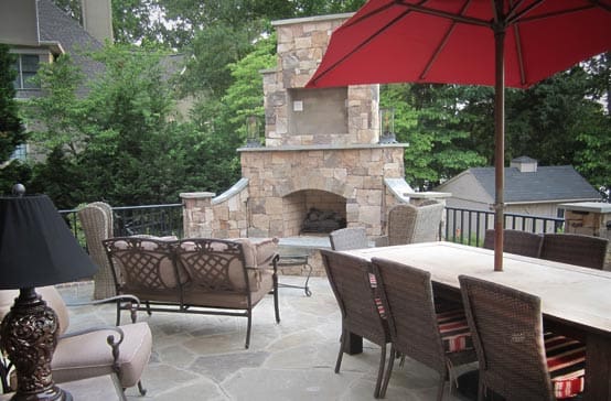 Southern Greenscapes Landscape Design & Construction | Rock Hill, SC | outdoor fireplace and patio