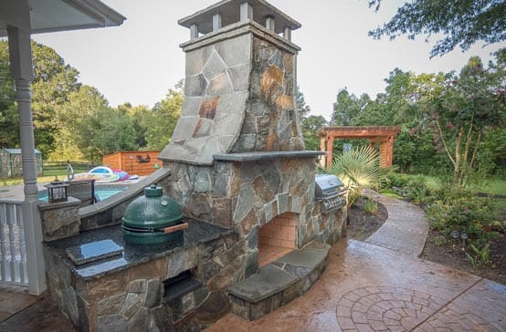Southern Greenscapes Landscape Design & Construction | Rock Hill, SC | outdoor fireplace