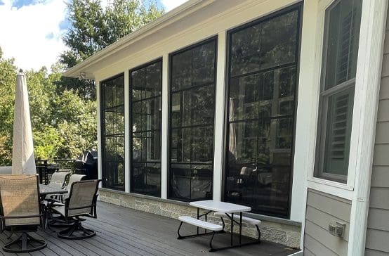 A home in Fort Mill, SC, with one of the new screened-in porches