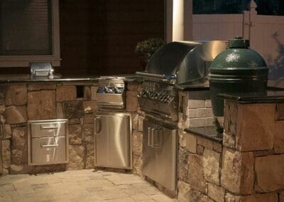 Southern Greenscapes Landscape Design & Construction | Rock Hill, SC | outdoor lighting in an outdoor kitchen