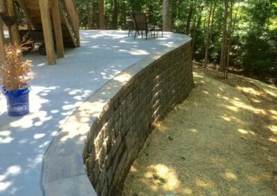Southern Greenscapes Landscape Design & Construction | Rock Hill, SC | retaining wall after