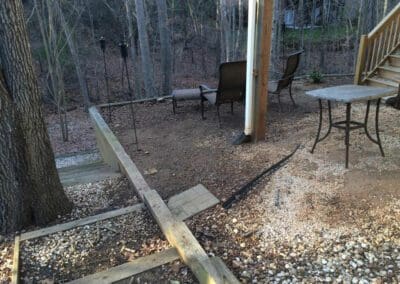 Southern Greenscapes Landscape Design & Construction | Rock Hill, SC | outdoor seating area before